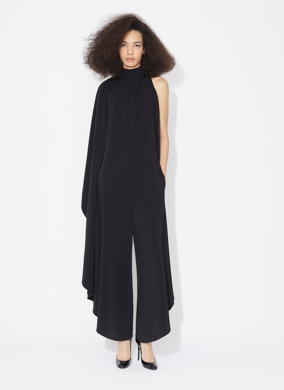BACKLESS JUMPSUIT ALAÏA BLACK BACKLESS JUMPSUIT